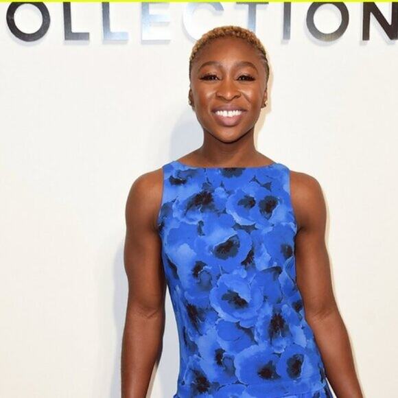 $2,295 MICHAEL KORS COLLECTION Italy Blue Black Floral Designer Dress – Size 14 - Picture 3 of 16